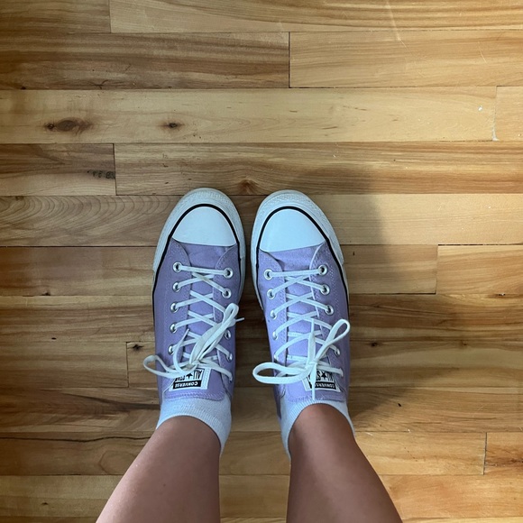 rare lilac converse platforms in size US 10 women’s - Picture 8 of 15